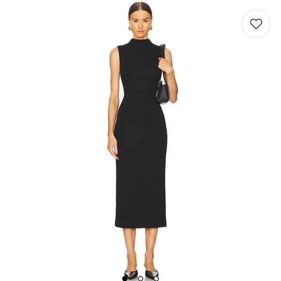 L'Academie by Marianna Belmore Midi Dress in Black NWT $200 Size Small - Picture 1 of 3